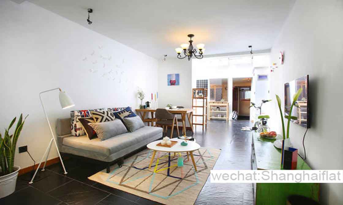 Awesome 1br lane house on the ground floor for lease in French Concession/Near Normandy Building/Huai