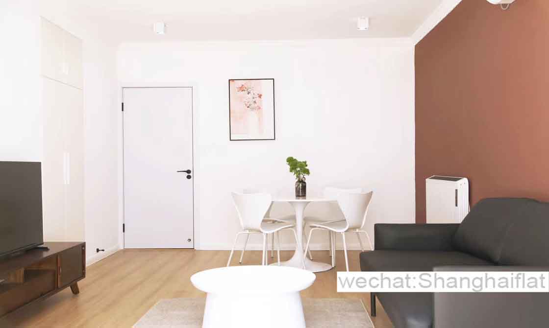 Garden/heating/AC 1br 1bath apartment for rent at Fuxing M Rd/French Concession