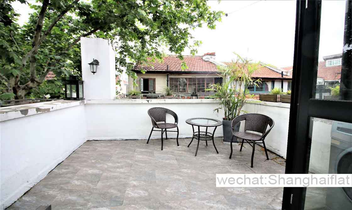 Fabulous 2br lane house home with terrace in Nanchang rd for rent/French Concession