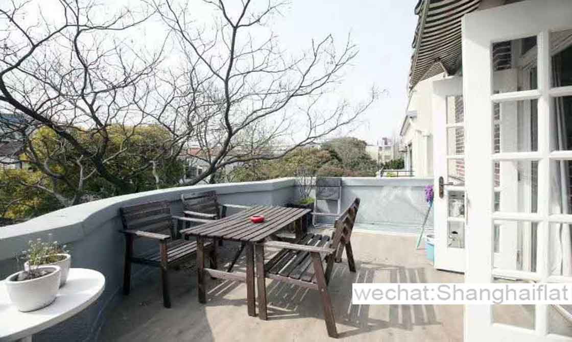 1br Shanghai lane house with big terrace/Wuyuan Lu/Former French Concession