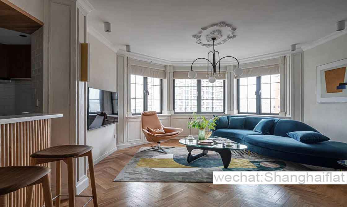 3br apartment with cutting-edge interior for rent in Wutong Garden/French Concession