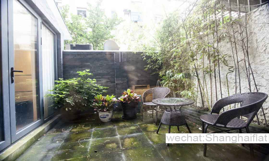 2br apartment with garden near L9 Jiashan Road/Former French Concession Jianguo w rd