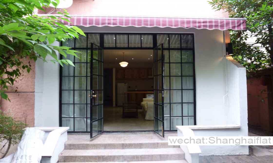 1br beautiful apartment with garden French Concession/Taiyuan rd
